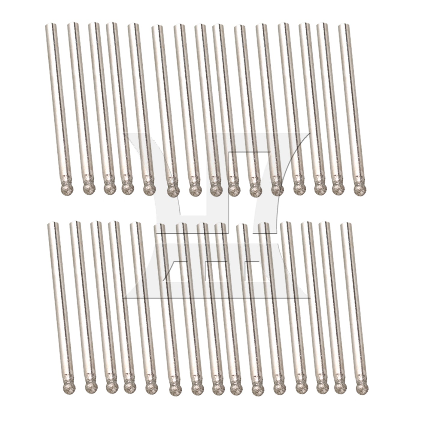 BQLZR 3mm Diamond Coated Rotary Sphere Point Burr Tipped Glass Drill Bit
