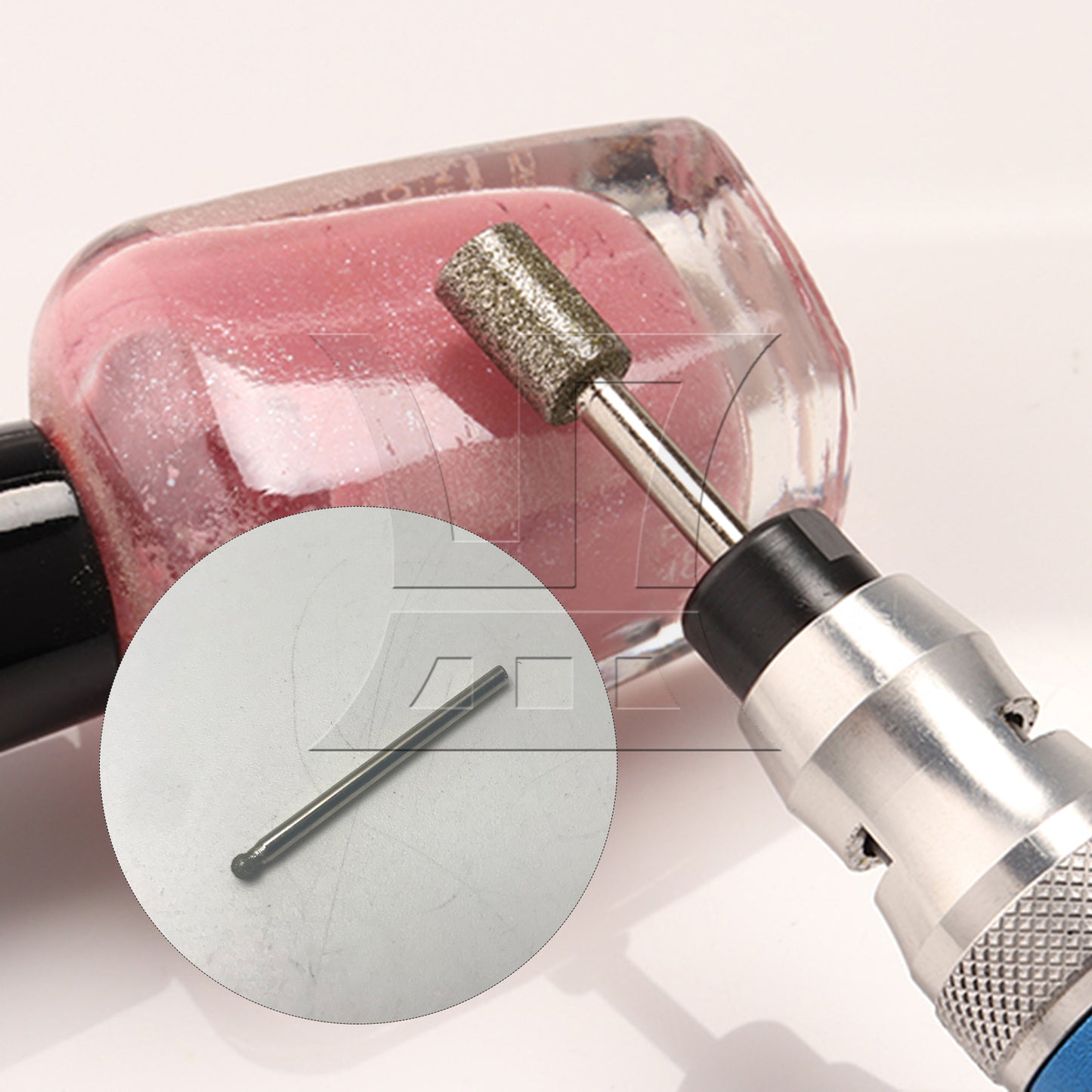 BQLZR 3mm Diamond Coated Rotary Sphere Point Burr Tipped Glass Drill Bit