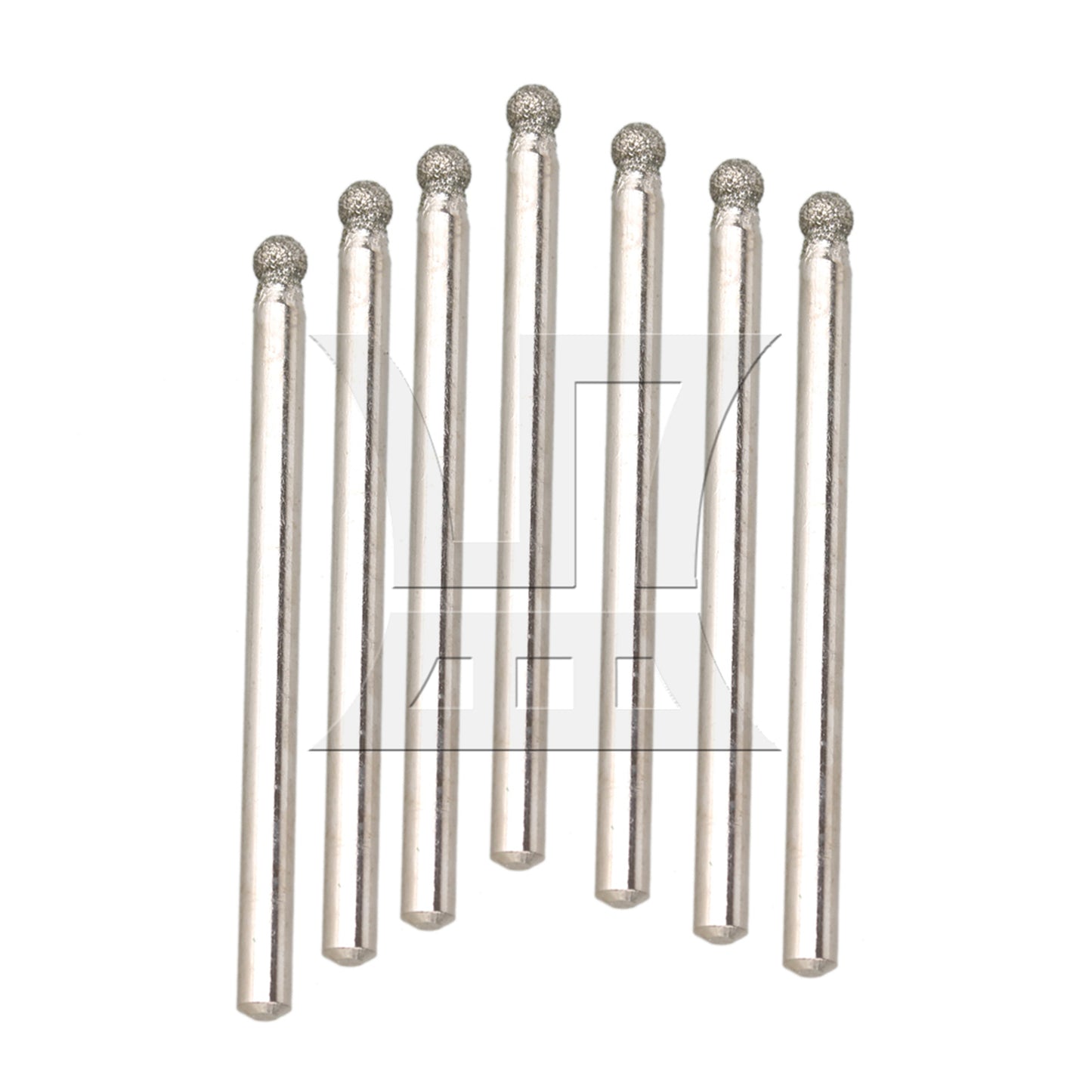 BQLZR 3mm Diamond Coated Rotary Sphere Point Burr Tipped Glass Drill Bit