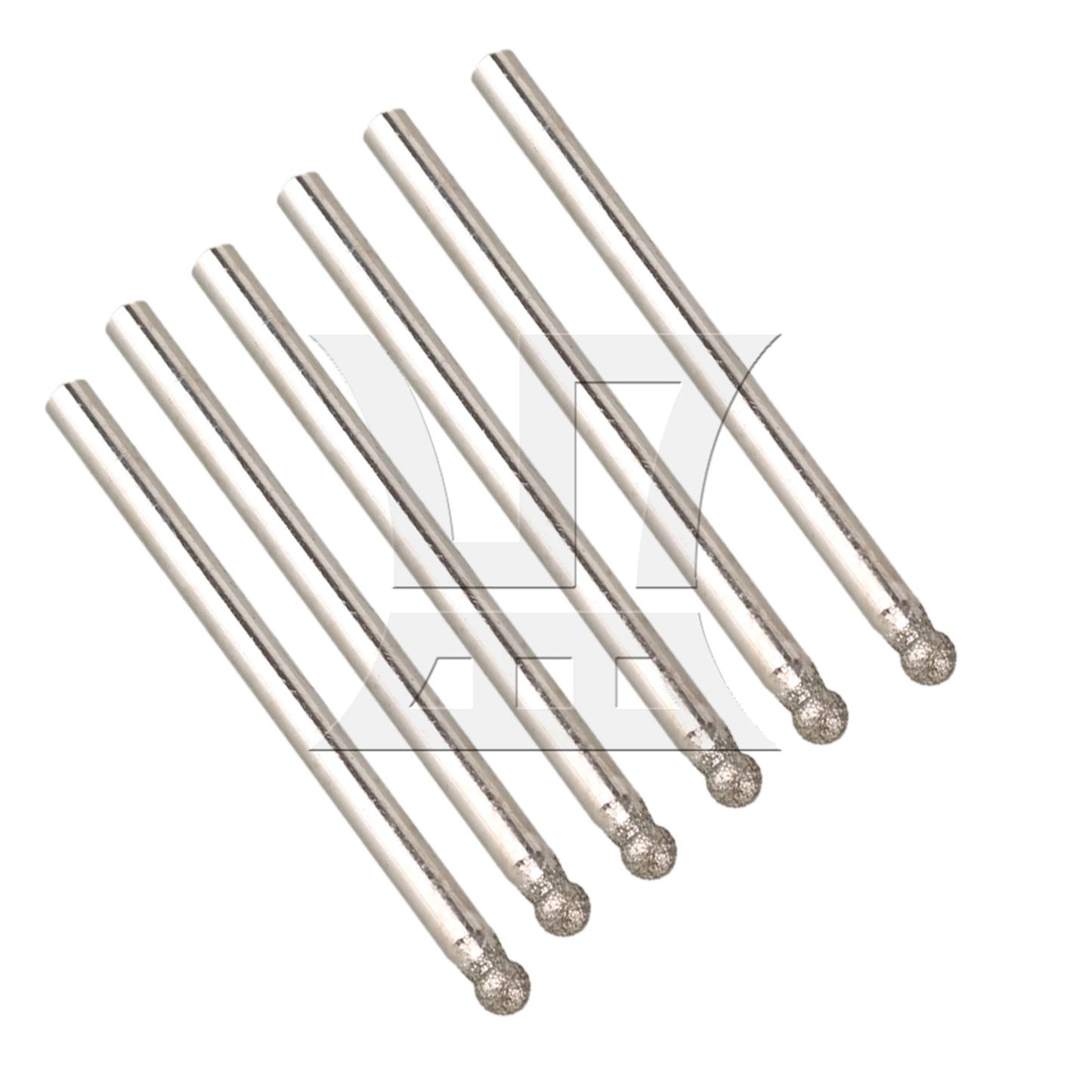 BQLZR 3mm Diamond Coated Rotary Sphere Point Burr Tipped Glass Drill Bit