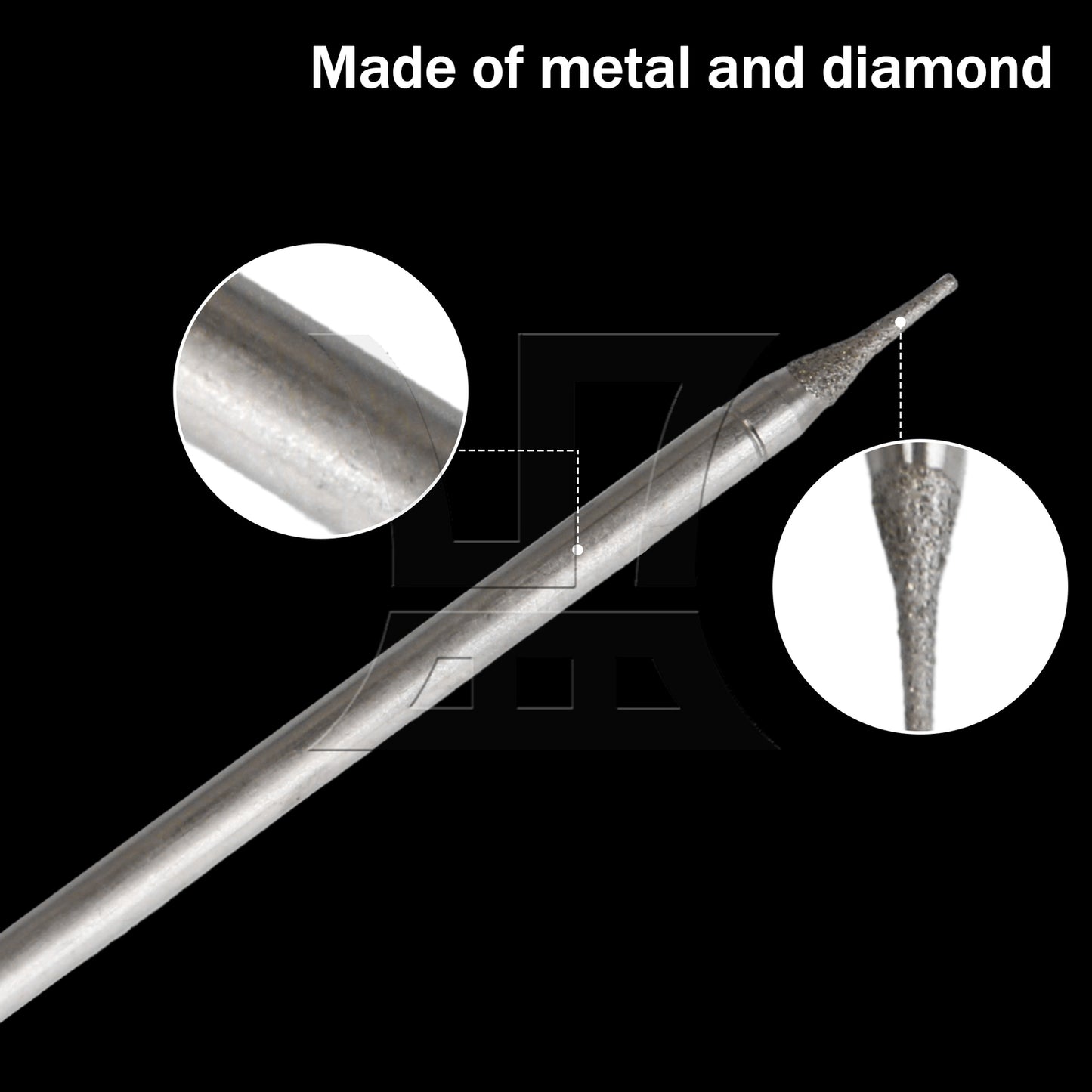 BQLZR 0.5mm Diamond Coated Lapidary Drill Bit Hole Tool Solid Bits