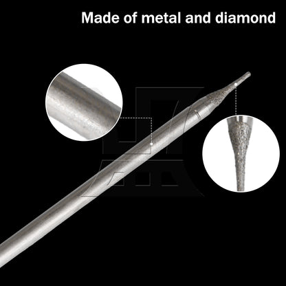 BQLZR 0.5mm Diamond Coated Lapidary Drill Bit Hole Tool Solid Bits