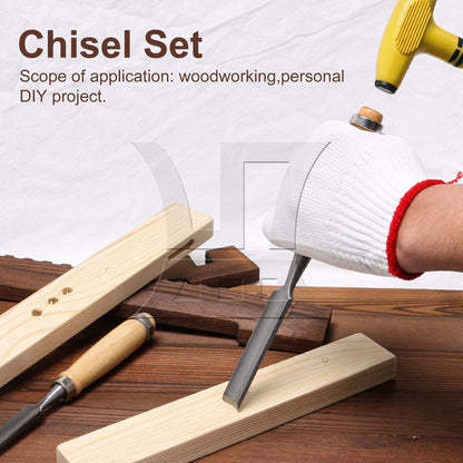 BQLZR Carving Firmer Gouge Woodworking Carpentry Wood Chisel Set Tools