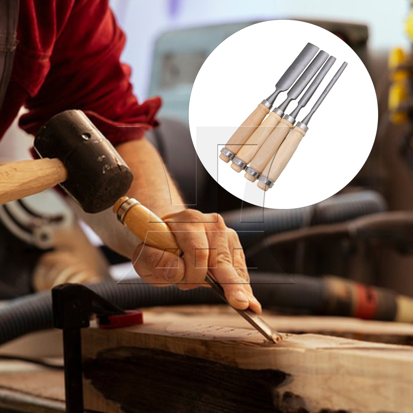 BQLZR Carving Firmer Gouge Woodworking Carpentry Wood Chisel Set Tools