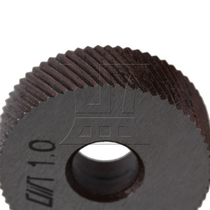 BQLZR 2 x Silver Metal Knurling Tool Diagonal Wheel Linear Knurl 26mm Dia 1mm Pitch