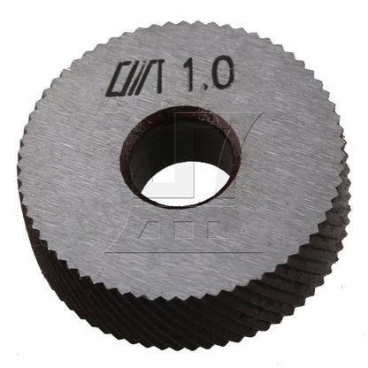BQLZR 2 x Silver Metal Knurling Tool Diagonal Wheel Linear Knurl 26mm Dia 1mm Pitch