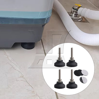 BQLZR 4pcs 50mm Dia Adjustable Height Leveling Feet Furniture Glide M10 x 53mm
