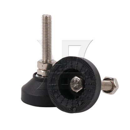 BQLZR 4pcs 50mm Dia Adjustable Height Leveling Feet Furniture Glide M10 x 53mm