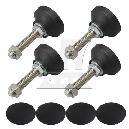 BQLZR 50mm Dia Adjustable Height Leveling Feet Furniture Glide M12 x 50mm