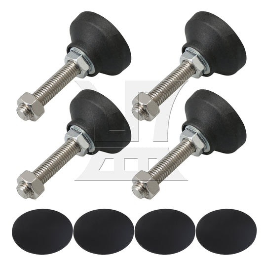 BQLZR 50mm Dia Adjustable Height Leveling Feet Furniture Glide M12 x 50mm