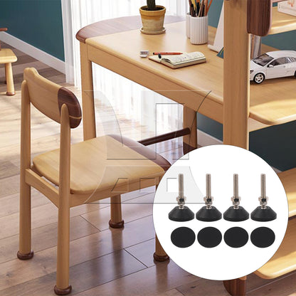 BQLZR Screw On Threaded M10x48mm Joint Furniture Adjustable Height Leveler Feet