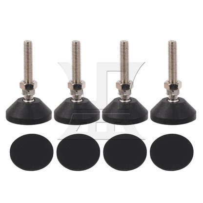 BQLZR Screw On Threaded M10x48mm Joint Furniture Adjustable Height Leveler Feet