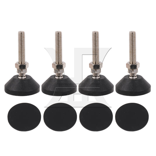 BQLZR Screw On Threaded M10x48mm Joint Furniture Adjustable Height Leveler Feet