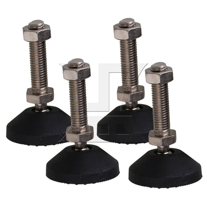 BQLZR Screw On Threaded M10x48mm Joint Furniture Adjustable Height Leveler Feet