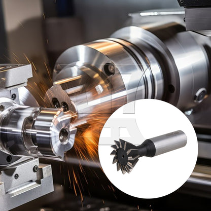BQLZR High Speed Steel Dovetail Slot Slit 30 mm x 60 Degree Milling Tool 12 Flutes