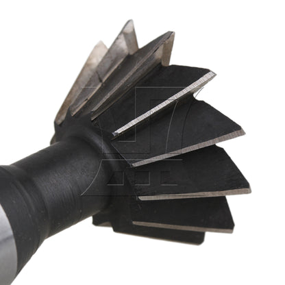 BQLZR High Speed Steel Dovetail Slot Slit 30 mm x 60 Degree Milling Tool 12 Flutes