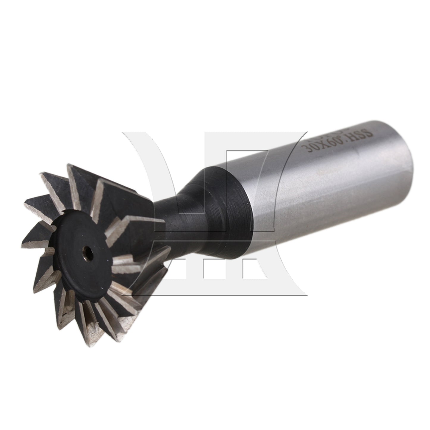 BQLZR High Speed Steel Dovetail Slot Slit 30 mm x 60 Degree Milling Tool 12 Flutes