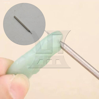 BQLZR Lapidary Gems Diamond Drill Bits Solid Bits 0.8 mm Silver for Repair