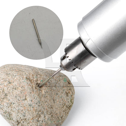 BQLZR Lapidary Gems Diamond Drill Bits Solid Bits 0.8 mm Silver for Repair