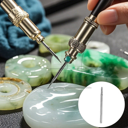 BQLZR  2mm Gems Engraving Drill Bits Coated Jade Engrave Silver