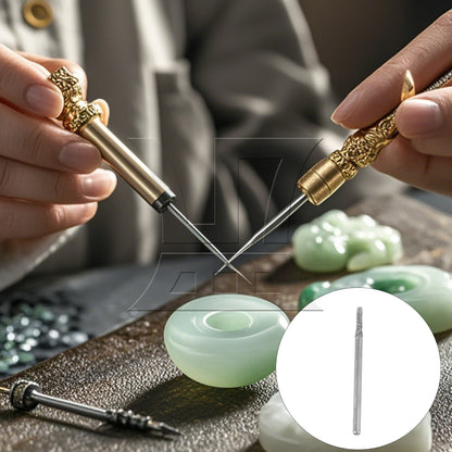 BQLZR  2mm Gems Engraving Drill Bits Coated Jade Engrave Silver
