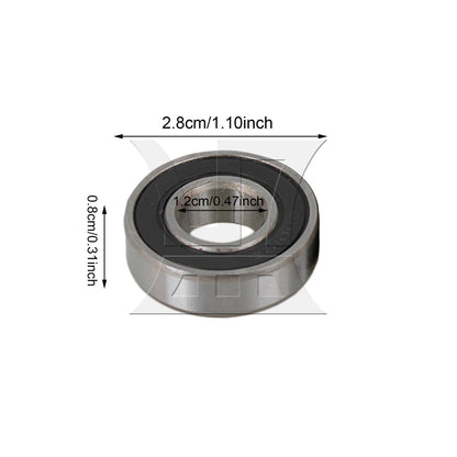 BQLZR  Sealed Ball Steel 6001-2RS Deep Groove Roller Ball Bearings 12x28x8mm