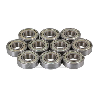 BQLZR Silver Steel Sealed 6001ZZ Deep Groove Roller Ball Bearings 12x28x8mm