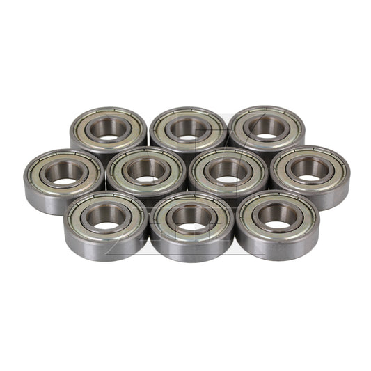 BQLZR Silver Steel Sealed 6001ZZ Deep Groove Roller Ball Bearings 12x28x8mm