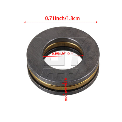 BQLZR 10PCS Miniature Steel F10-18M Axial Miniature Plane Bearing 10x18x5.5mm