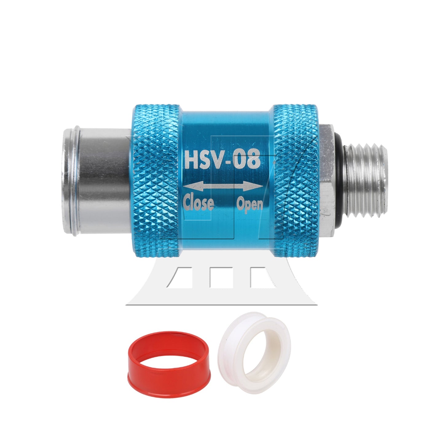 BQLZR Aluminum 1/4"Interface Pneumatic Flow Control Manual Hand Slide Valve
