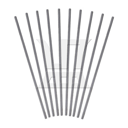 BQLZR 10 Pieces 2mm Dia 100mm Length Machine Boring Tool HSS Round Lathe Bar Silver