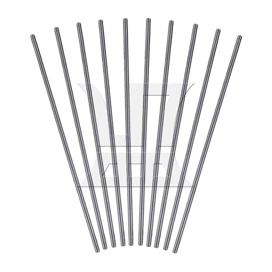 BQLZR 10 Pieces 2mm Dia 100mm Length Machine Boring Tool HSS Round Lathe Bar Silver