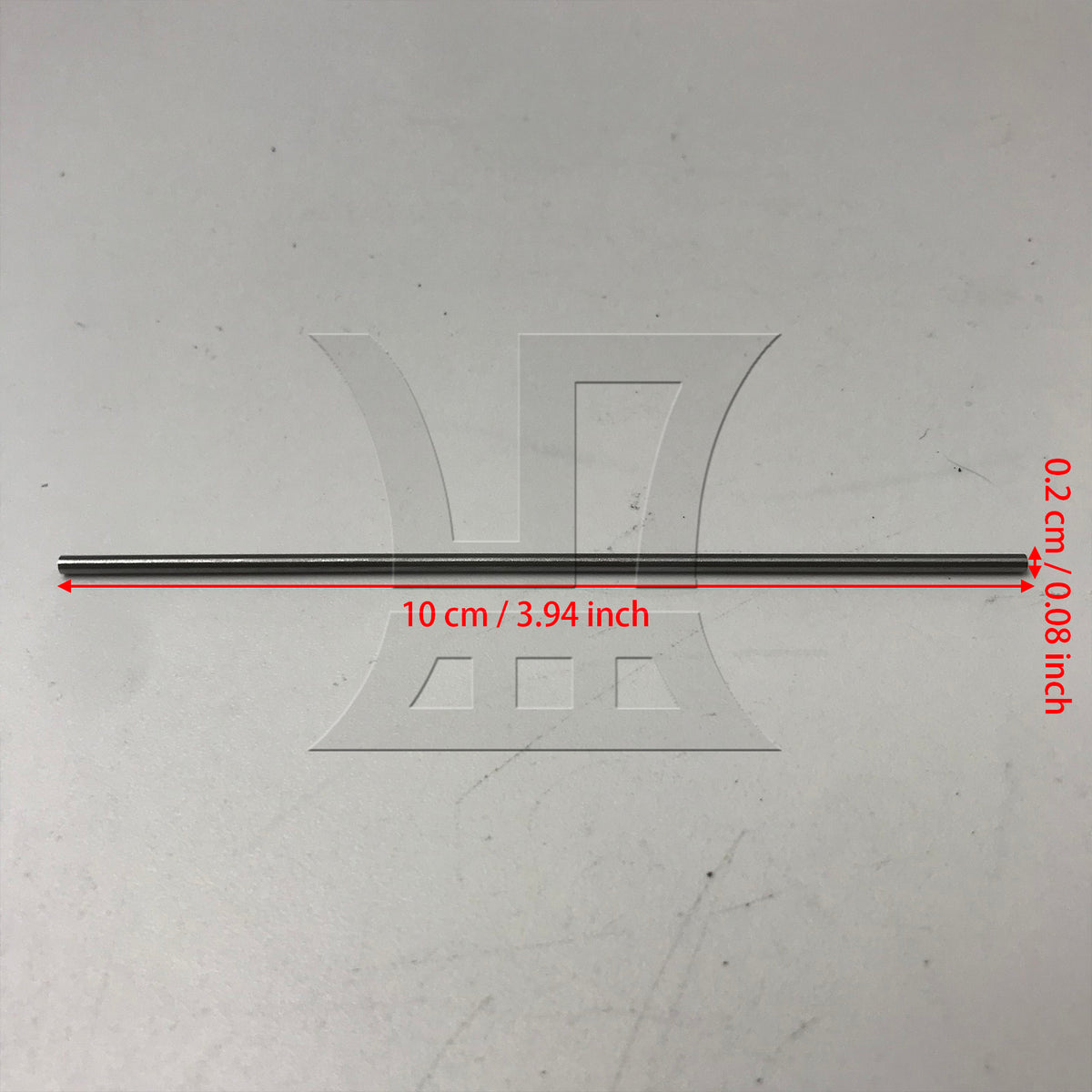 BQLZR 10 Pieces 2mm Dia 100mm Length Machine Boring Tool HSS Round Lathe Bar Silver