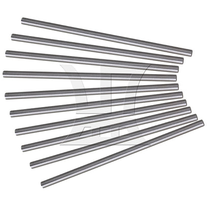 BQLZR 10 Pieces Silver 4mm Dia 100mm Length High Speed Steel HSS Lathe Bar Round Rod