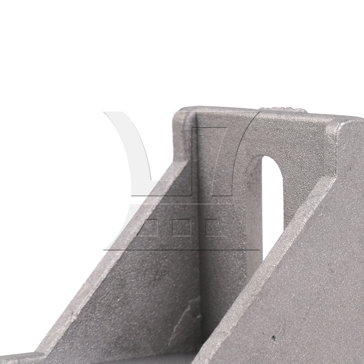 BQLZR 4x4cm Grey Aluminum L Shape Brace Corner Joint Right Angle Bracket