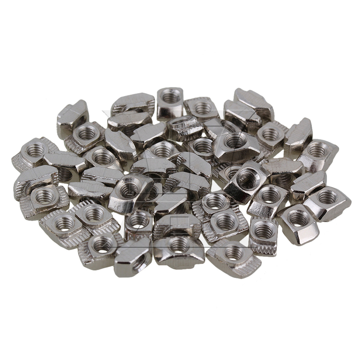 BQLZR 50pcs Carbon Steel Drop In T-Nut M4 Thread for 20 Series European Aluminum Slot