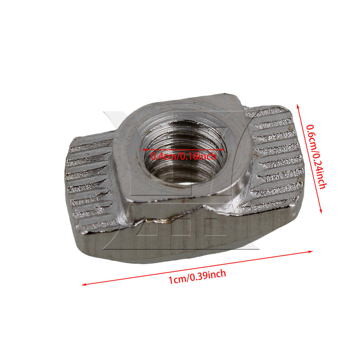 BQLZR 50pcs Carbon Steel Drop In T-Nut M4 Thread for 20 Series European Aluminum Slot