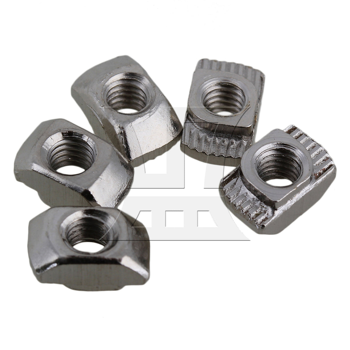 BQLZR 50pcs Carbon Steel Drop In T-Nut M4 Thread for 20 Series European Aluminum Slot