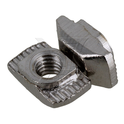 BQLZR 50pcs Carbon Steel Drop In T-Nut M4 Thread for 20 Series European Aluminum Slot