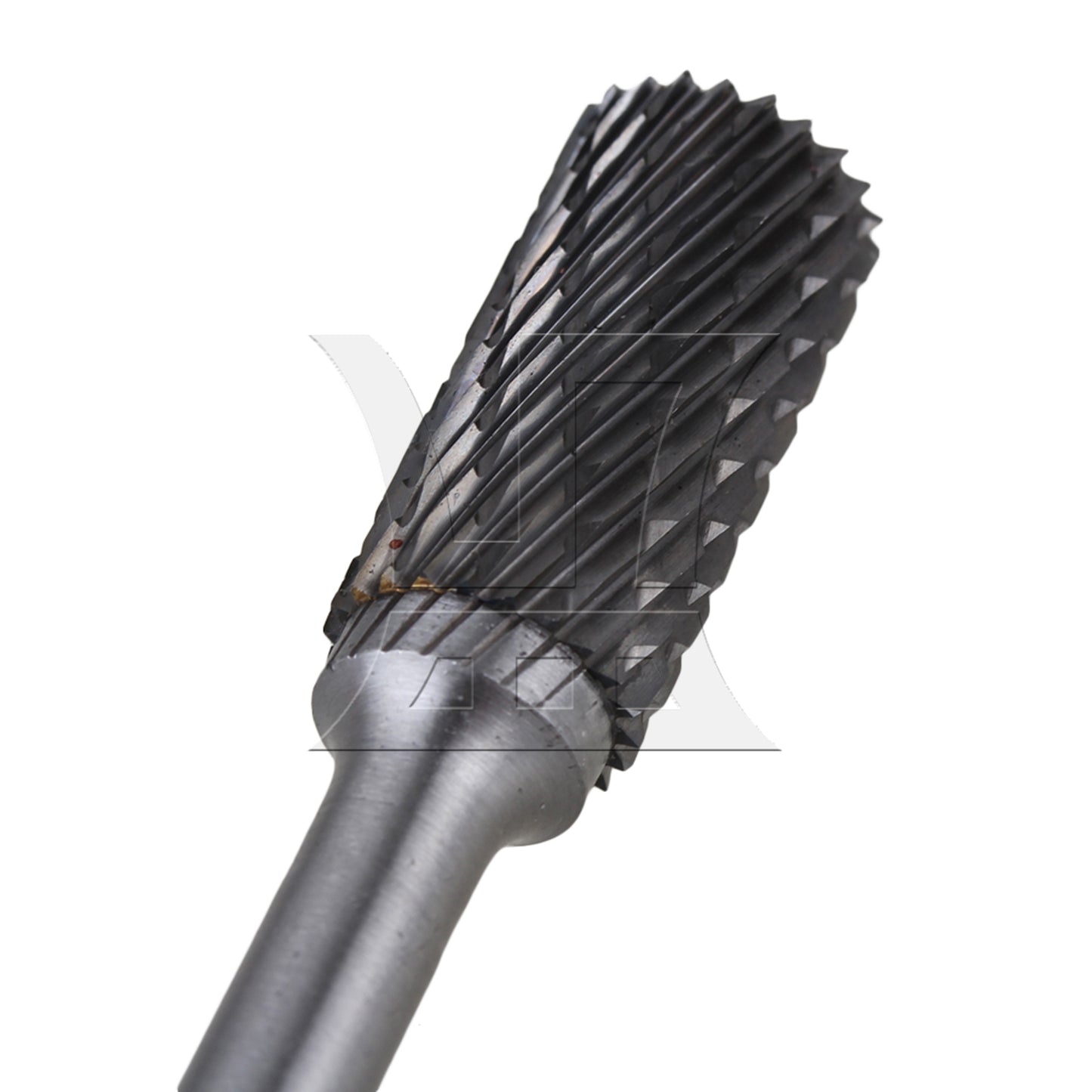 BQLZR Cylinder Silver Carbide A Type Rotary Burr Drill Bit Double 6x12 mm Head Dia