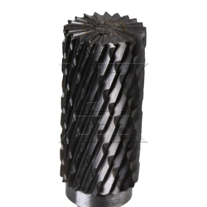 BQLZR Cylinder Silver Carbide A Type Rotary Burr Drill Bit Double 6x12 mm Head Dia