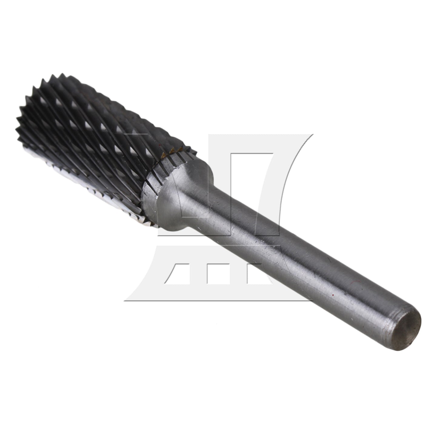 BQLZR Cylinder Silver Carbide A Type Rotary Burr Drill Bit Double 6x12 mm Head Dia