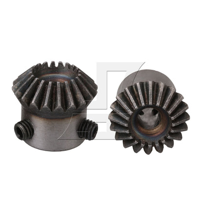 BQLZR  Module 1 Silver 6mm Dia Hole 20T 45 Steel Tapered Bevel Gear Wheel