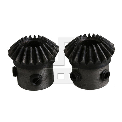 BQLZR 2PCS 8mm Hole 20T 1 Mod Motor 45 Steel Tapered Bevel Gear Wheel Top Screws