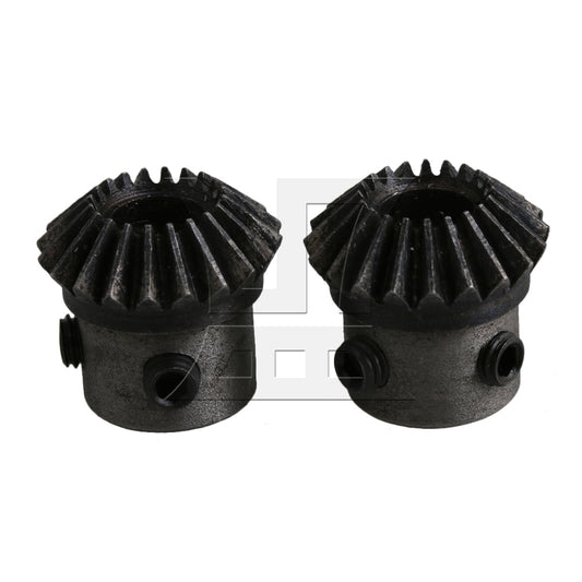 BQLZR 2PCS 8mm Hole 20T 1 Mod Motor 45 Steel Tapered Bevel Gear Wheel Top Screws
