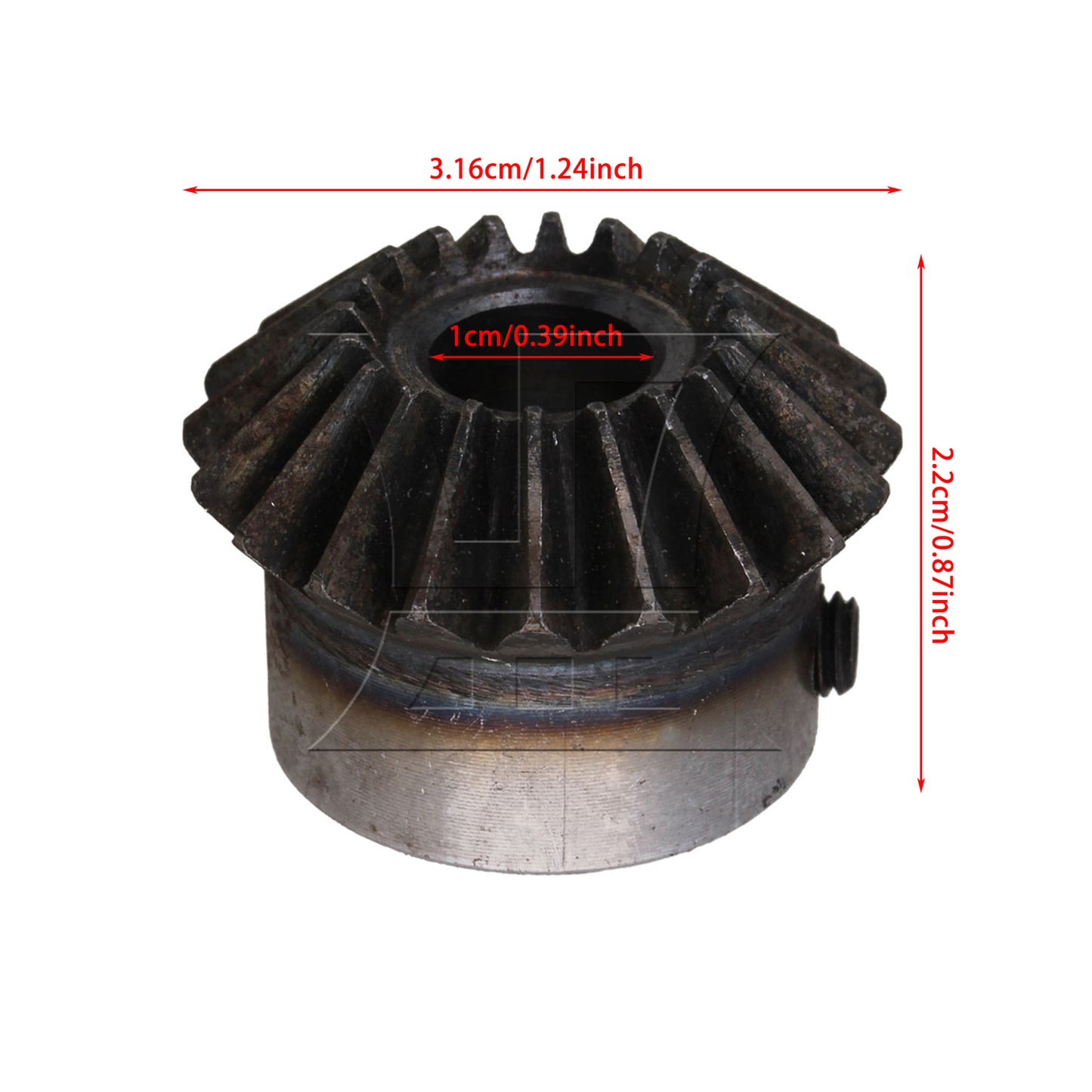 BQLZR  20T Steel 1.5 Mod Top Screws Tapered Bevel Gear Wheel 10 mm Bore