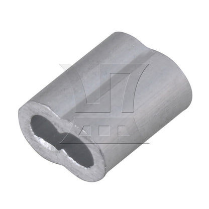 BQLZR Aluninum Double Ferrules Crimping Loop Sleeve for Wire Rope M2 Pack of 200