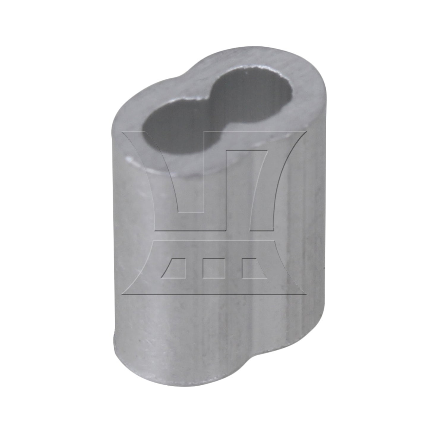 BQLZR Aluninum Double Ferrules Crimping Loop Sleeve for Wire Rope M2 Pack of 200