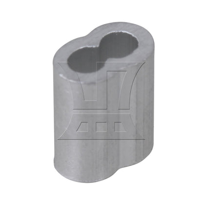 BQLZR Aluninum Double Ferrules Crimping Loop Sleeve for Wire Rope M2 Pack of 200