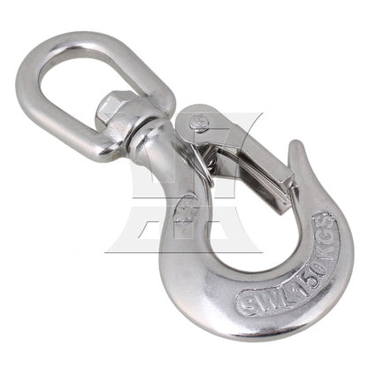 BQLZR American Type Swivel Eye Lifting Hook Rigging Accessory Load Bearing 150KG